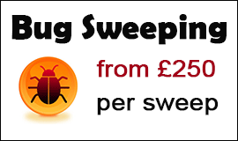 Bug Sweeping Cost in Corby
